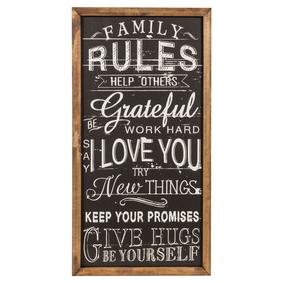 FAMILY RULES PANO 40X65CM